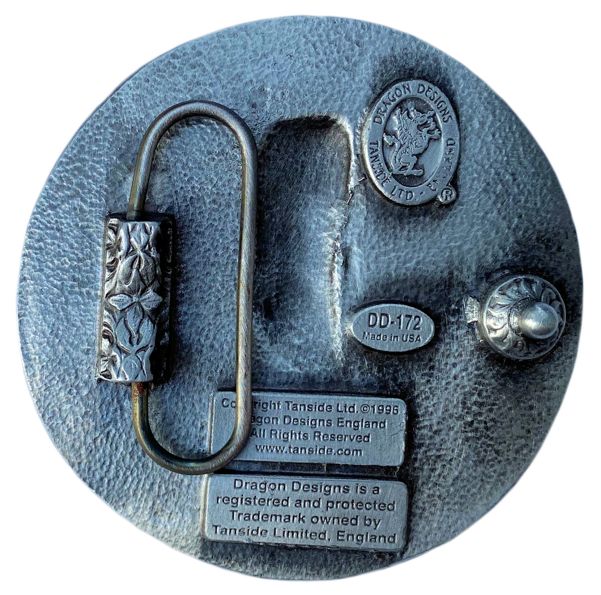 Man on Pentagram Belt Buckle